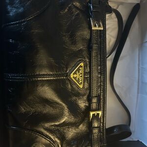 Prada White Cotton Dust Bag